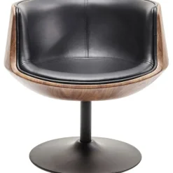 KARE Design Meubles>Chaise pivotante Club noyer