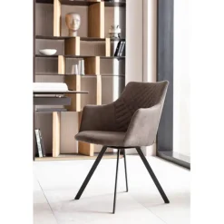 KARE Design Meubles>Chaise pivotante Coco anthracite