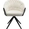 KARE Design Meubles>Chaise pivotante Knot bouclé