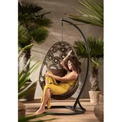 KARE Design Meubles>Chaise suspendue Ibiza marron