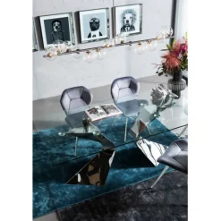 KARE Design Meubles>Chaise Viva gris-chromé