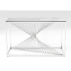 KARE Design Meubles>Console Laser argenté - verre clair 120x40