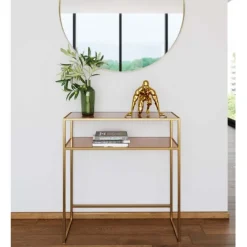 KARE Design Meubles>Console Loft doré 85x80cm