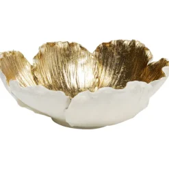KARE Design Accessoires>Coupe décorative Flower Bloom crème-doré Ø25cm