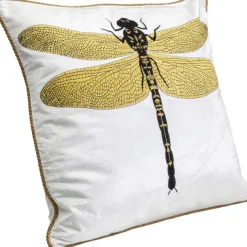 KARE Design Accessoires>Coussin Glitter Dragonfly blanc 40x40cm