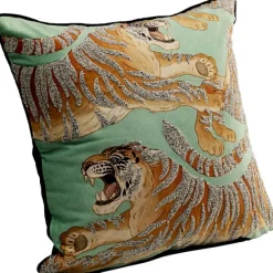 KARE Design Accessoires>Coussin Tiger Love vert menthe 45x45cm
