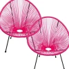 KARE Design Meubles>Fauteuil Acapulco fuchsia (set de 2)