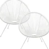 KARE Design Meubles>Fauteuil Acapulco Mono blanc (set de 2)
