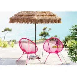 KARE Design Meubles>Fauteuil Acapulco Mono fuchsia (set de 2)