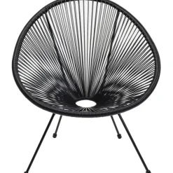 KARE Design Meubles>Fauteuil Acapulco Mono noir