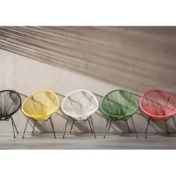 KARE Design Meubles>Fauteuil Acapulco Mono noir