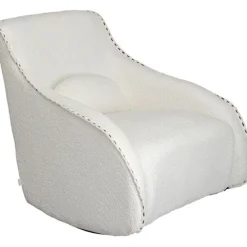 KARE Design Meubles>Fauteuil à bascule Swing Ritmo bouclé crème