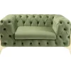 KARE Design Meubles>Fauteuil Bellissima velours vert 120cm