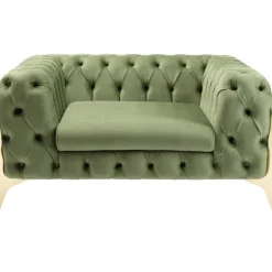 KARE Design Meubles>Fauteuil Bellissima velours vert 120cm