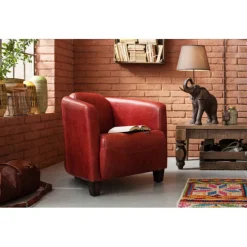 KARE Design Meubles>Fauteuil Cigar Lounge rouge