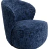 KARE Design Meubles>Fauteuil pivotant Ellie bleu