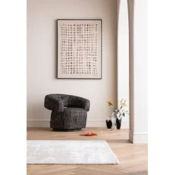 KARE Design Meubles>Fauteuil pivotant Maye Bow Gris