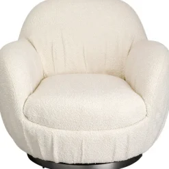 KARE Design Meubles>Fauteuil pivotant Nube bouclé
