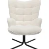 KARE Design Meubles>Fauteuil pivotant Oscar Bouclé crème