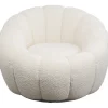 KARE Design Meubles>Fauteuil pivotant Peppo Bloom blanc