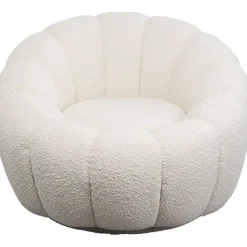 KARE Design Meubles>Fauteuil pivotant Peppo Bloom blanc
