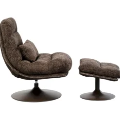 KARE Design Meubles>Fauteuil pivotant + repose-pieds Montreal