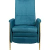 KARE Design Meubles>Fauteuil relax Lazy velours bleu