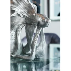KARE Design Accessoires>Figurine décorative Betta Fish argenté petit