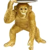 KARE Design Accessoires>Figurine décorative Butler Playing Chimp doré 52cm