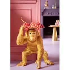 KARE Design Accessoires>Figurine décorative Butler Playing Chimp doré 52cm