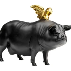 KARE Design Accessoires>Figurine décorative Flying  Pig noir 11cm