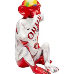 KARE Design Accessoires>Figurine décorative Graffiti Monkey rouge 39cm