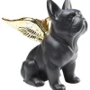KARE Design Accessoires>Figurine décorative Sitting Angel Dog doré-noir