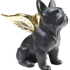 KARE Design Accessoires>Figurine décorative Sitting Angel Dog doré-noir