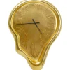 KARE Design Accessoires>Horloge murale Big Drop doré 92x127cm