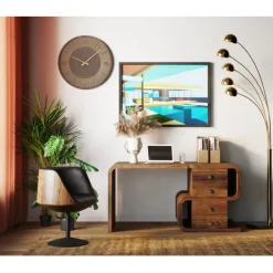 KARE Design Accessoires>Horloge murale Levi marron Ø60cm