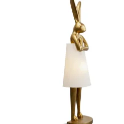 KARE Design Luminaires>Lampadaire Animal Rabbit or/blanc 150cm