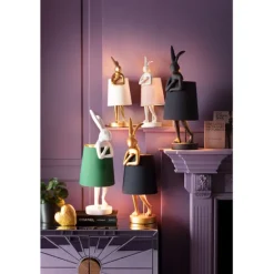 KARE Design Luminaires>Lampe à poser Animal Rabbit doré/noir 68cm