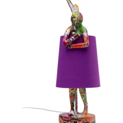 KARE Design Luminaires>Lampe à poser Animal Rabbit Graffiti/violet 50cm
