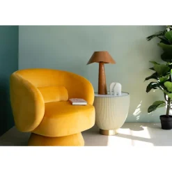 KARE Design Luminaires>Lampe à poser Cloudy rond orange 49cm