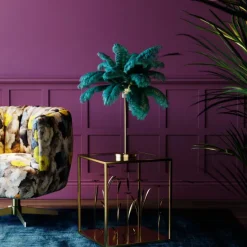 KARE Design Luminaires>Lampe à poser Feather Palm vert 60cm