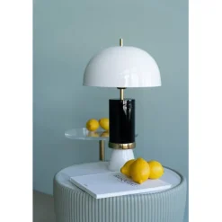 KARE Design Luminaires>Lampe à poser Josy blanc-noir 51cm