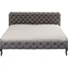 KARE Design Meubles>Lit Desire Velvet Silver Grey 160x200 cm
