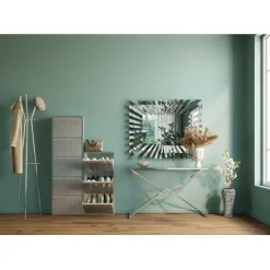 KARE Design Meubles>Meuble à chaussures Caruso 3 alu brossé