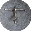 KARE Design Accessoires>Objet mural Umano argenté Ø60cm