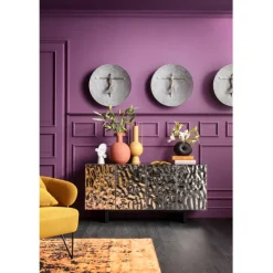 KARE Design Accessoires>Objet mural Umano argenté Ø60cm