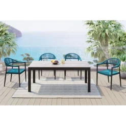 KARE Design Meubles>Outdoor Set Sorento bleu (5-pcs)