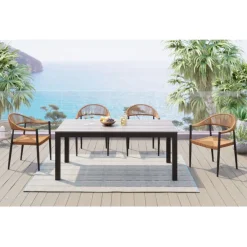 KARE Design Meubles>Outdoor Set Sorento bleu (5-pcs)
