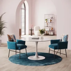 KARE Design Meubles>Plateau de table Invitation rond blanc Ø120cm