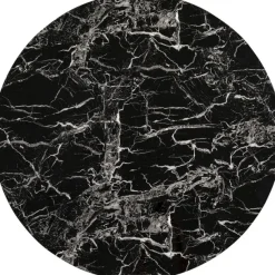 KARE Design Meubles>plateau de table Schickeria marbre noir Ø110c